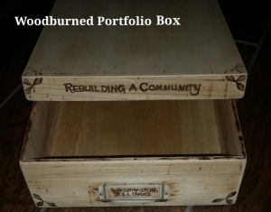 Jen Marek Photography ;Handmade Woodburned Photo Box